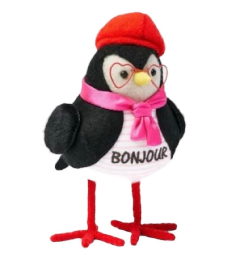 NEW Spritz Featherly Friends Cherie Felt Bird Valentine’s Bonjour